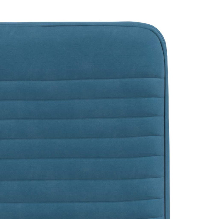 spisebordsstole 2 stk. fløjl blå