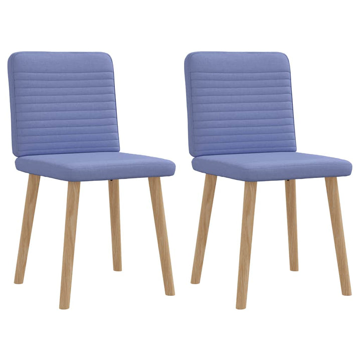 spisebordsstole 2 stk. Jeans blåt stof