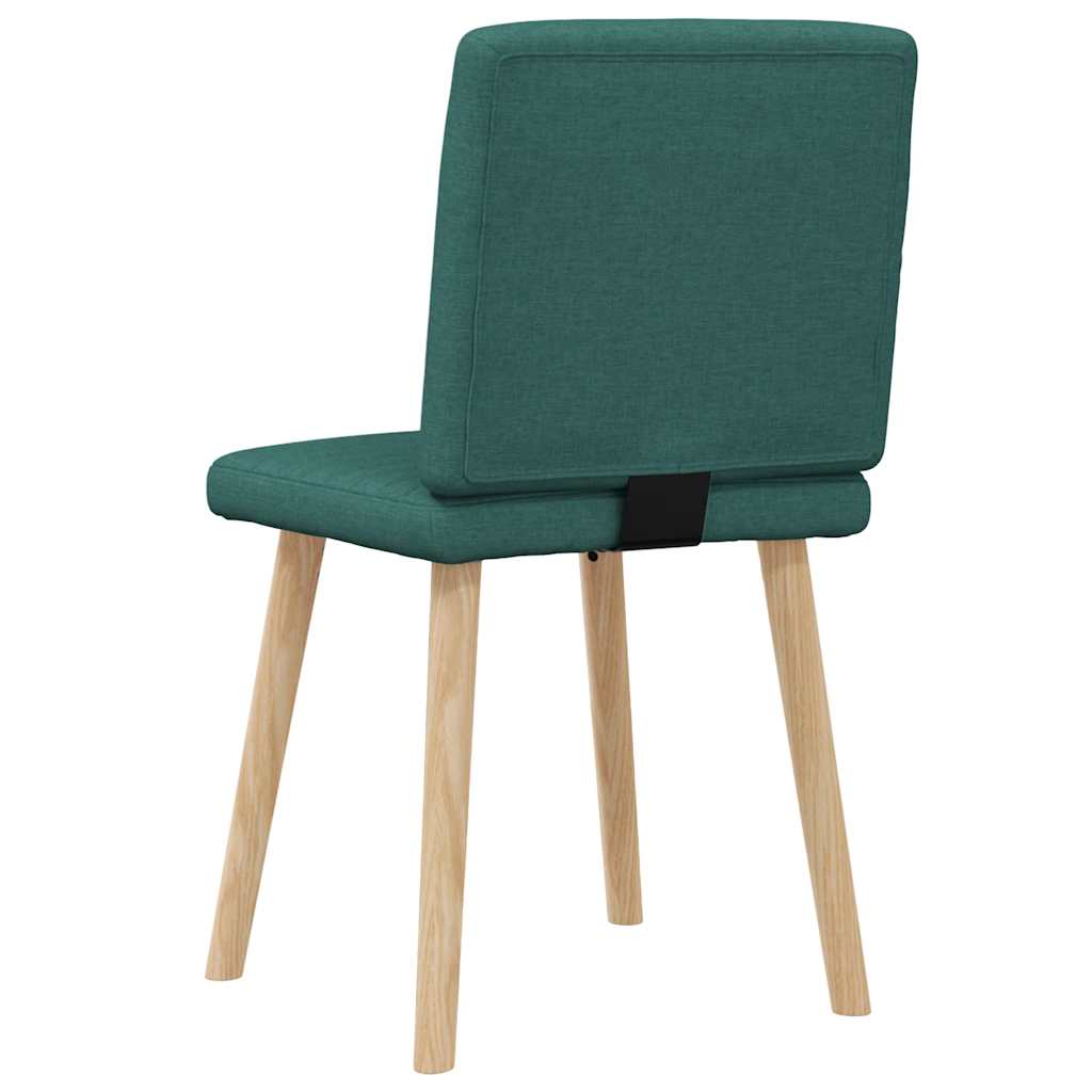 spisebordsstole 2 stk. stof mørkegrøn