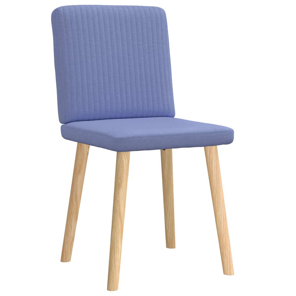 spisebordsstole 2 stk. Jeans blåt stof