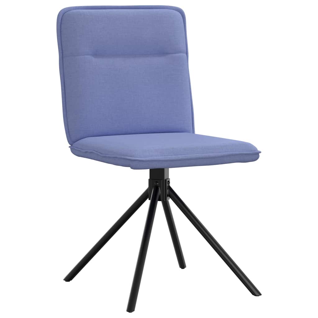 spisebordsstole 2 stk. Jeans blåt stof