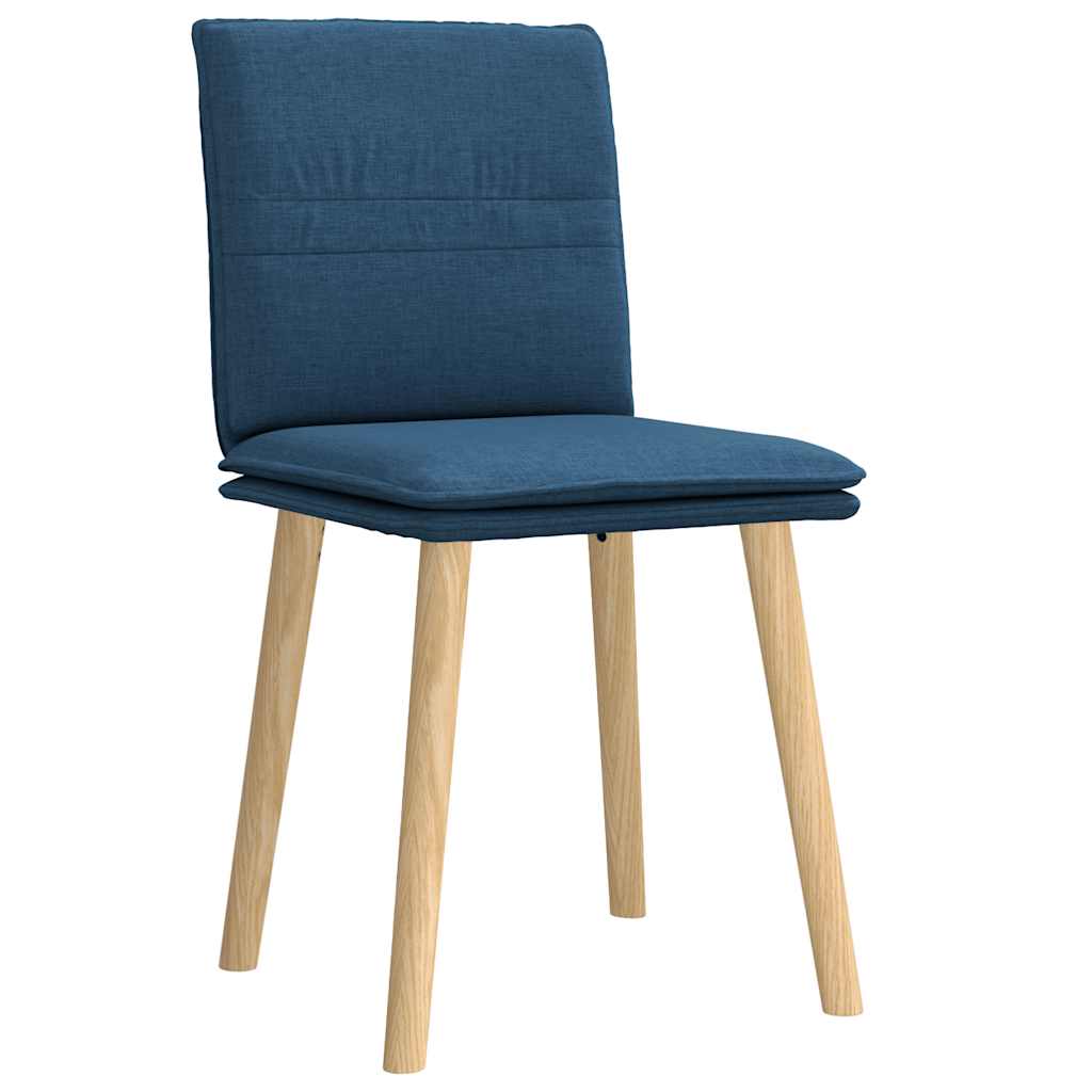 spisebordsstole 2 stk. stof blå