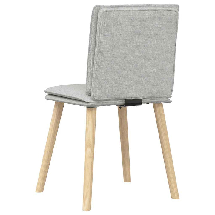 spisebordsstole 2 stk. stof sky grå