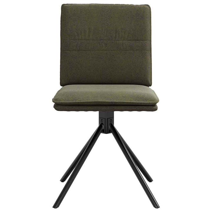 Spisebordsstol Army Green Faux Suede Læder