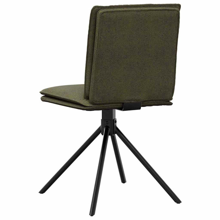 Spisebordsstol Army Green Faux Suede Læder
