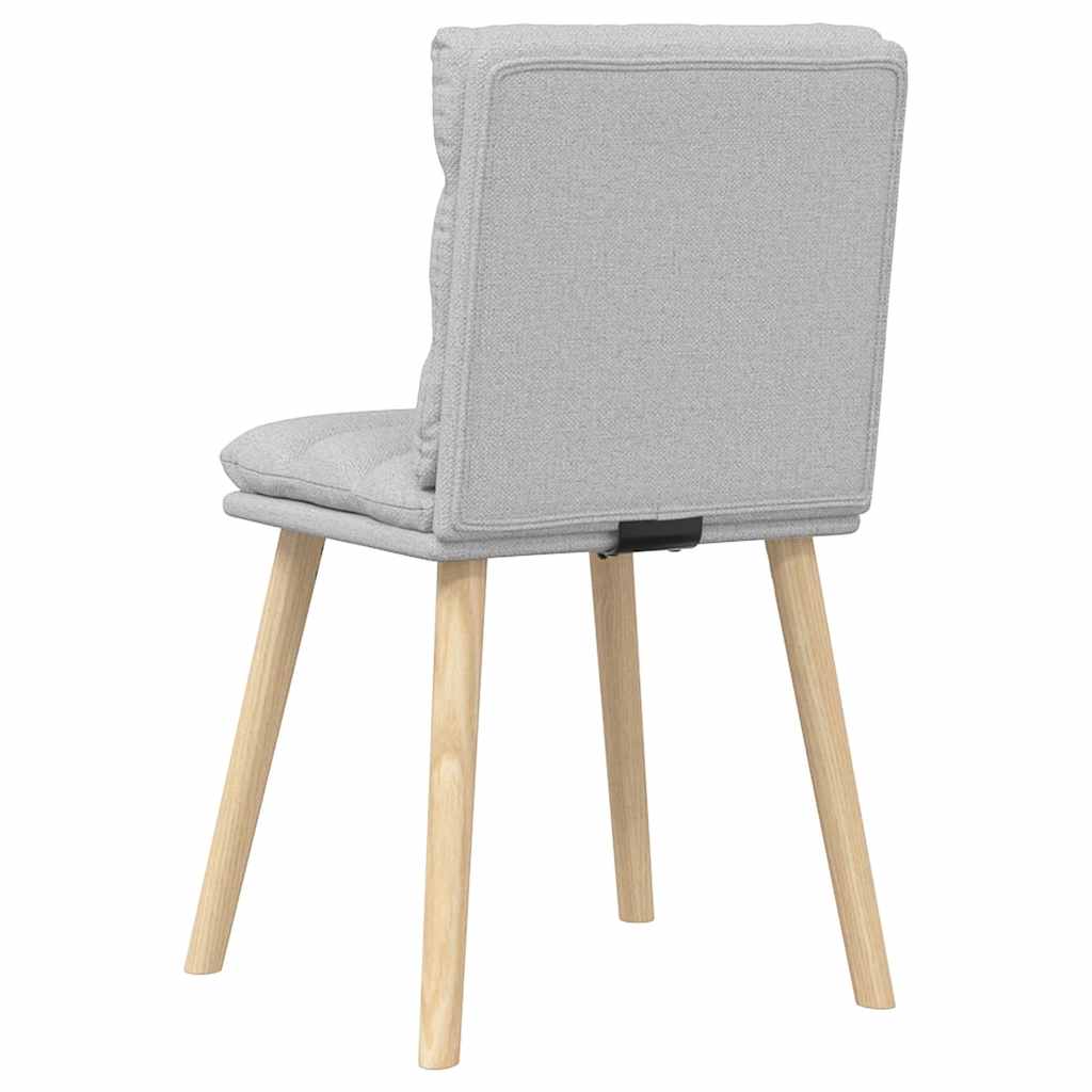 spisebordsstole 2 stk. stof sky grå