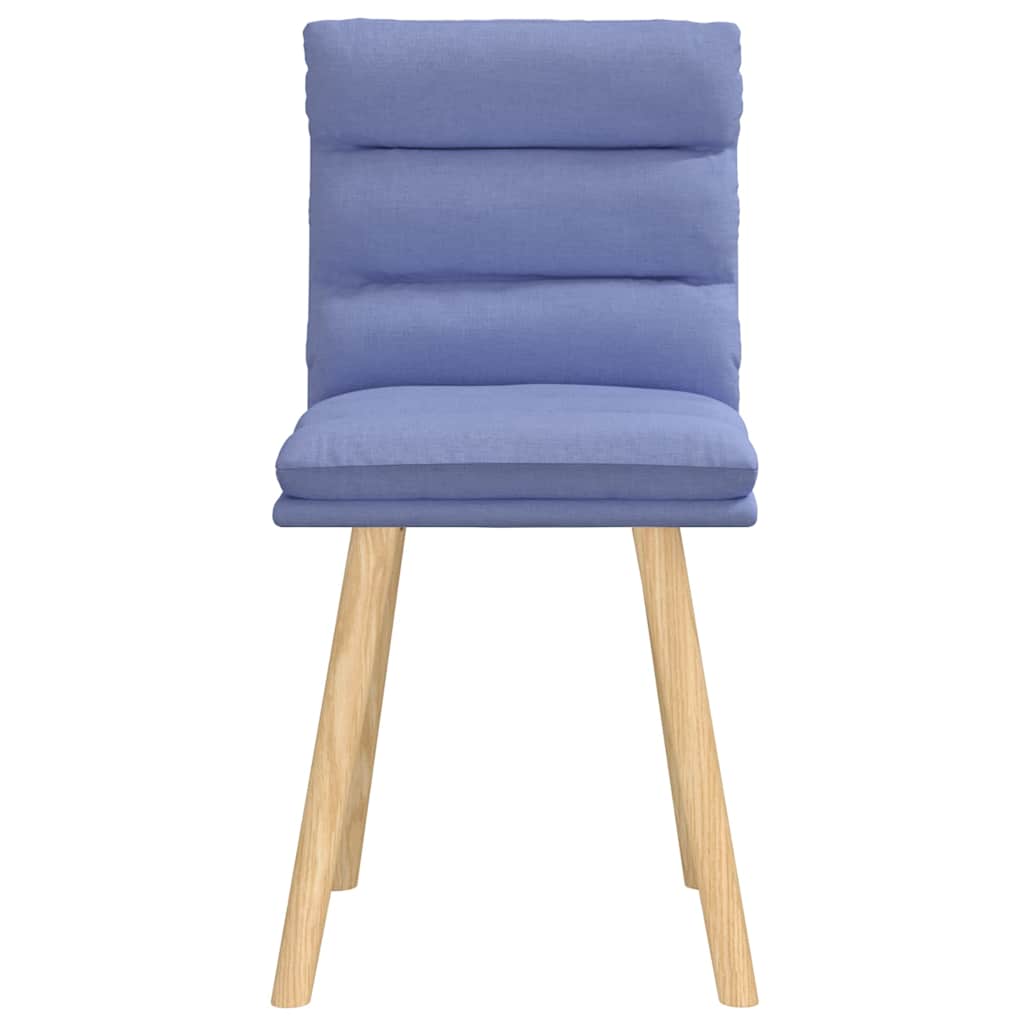 spisebordsstole 2 stk. Jeans blåt stof