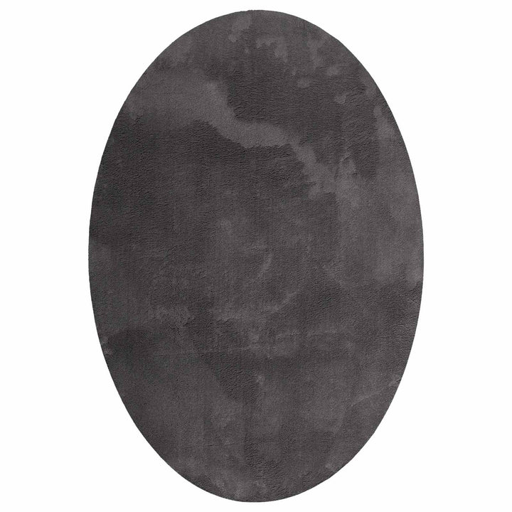Områdetæpper Oval HUARTE Antracit 160 x 230 cm 100% polyester