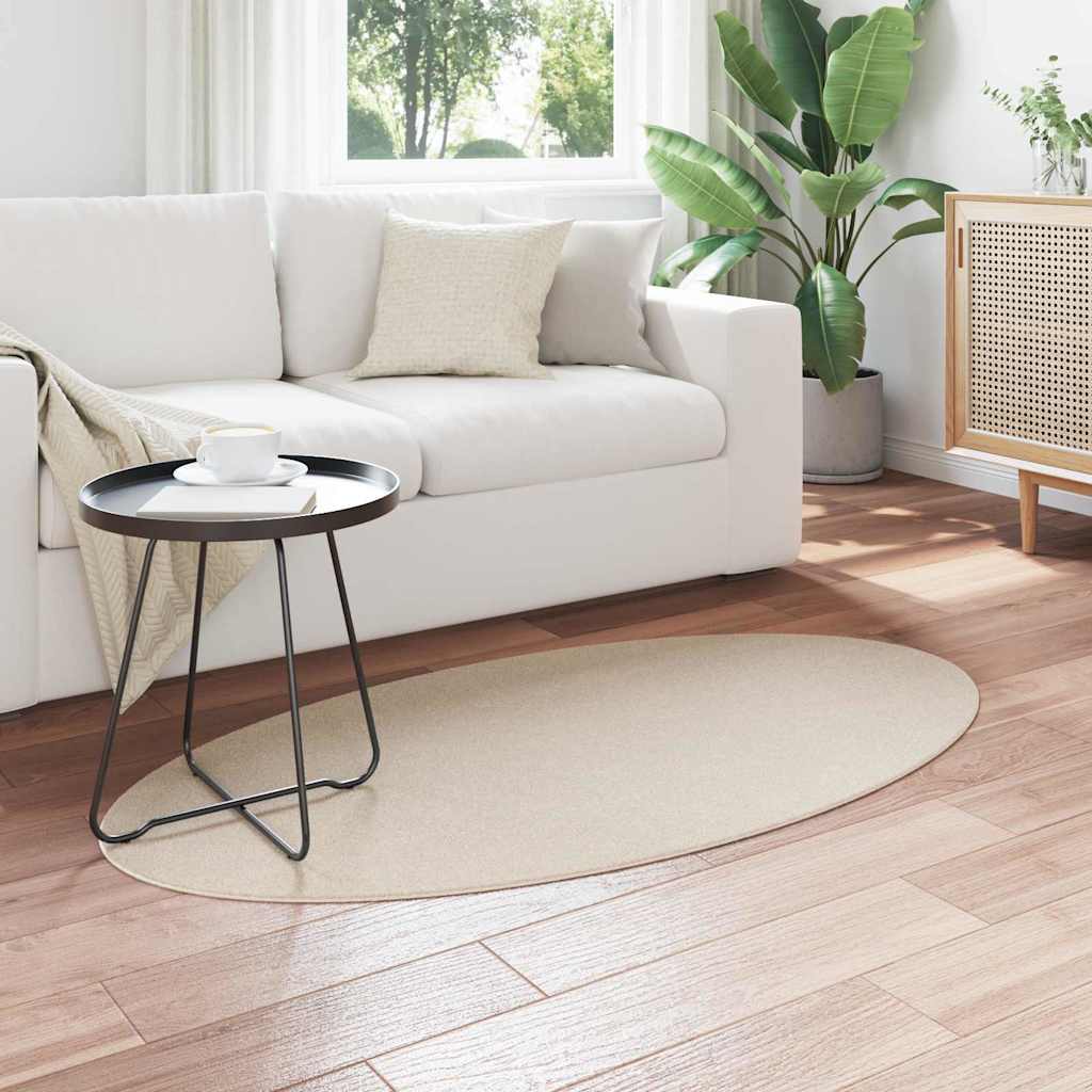 Tæppe HUARTE Beige 80 x 150 cm 100% polyester