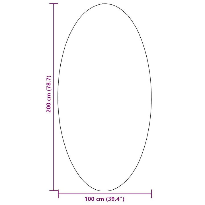 Områdetæpper Oval HUARTE Beige 100 x 200 cm 100% polyester