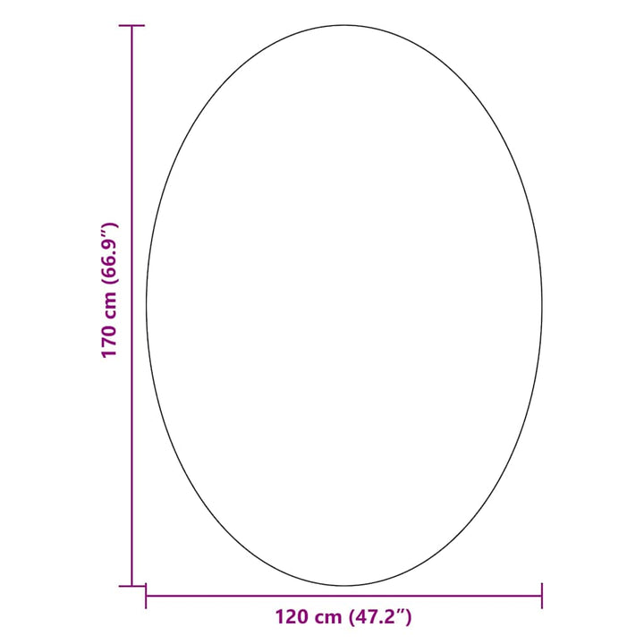 Områdetæpper Oval HUARTE Beige 120 x 170 cm 100% polyester