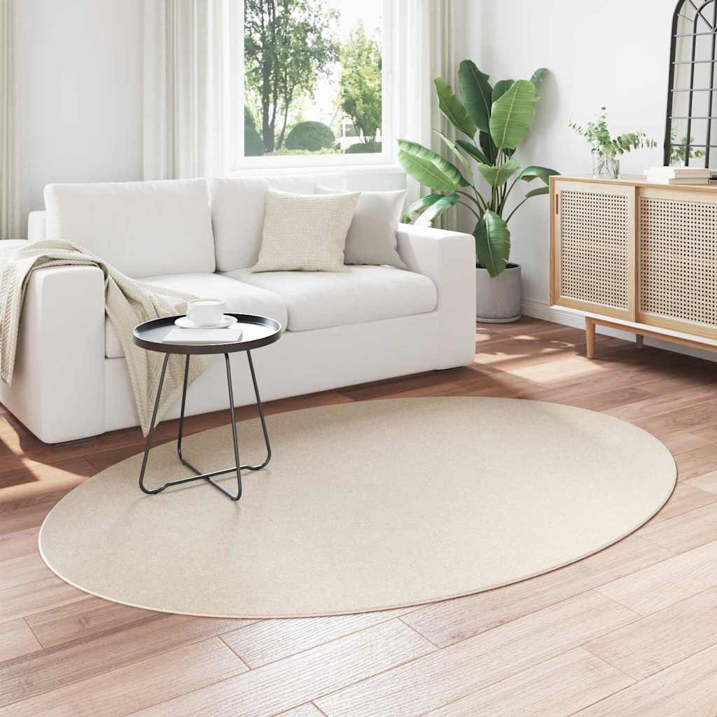 Tæppe HUARTE Beige 140 x 200 cm 100% polyester