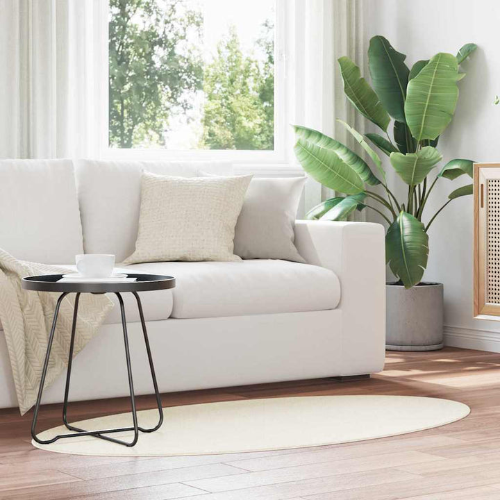 Tæppe HUARTE Cremefarvet 80 x 150 cm 100% polyester