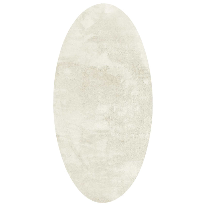 Områdetæpper Oval HUARTE Creme 100 x 200 cm 100% polyester