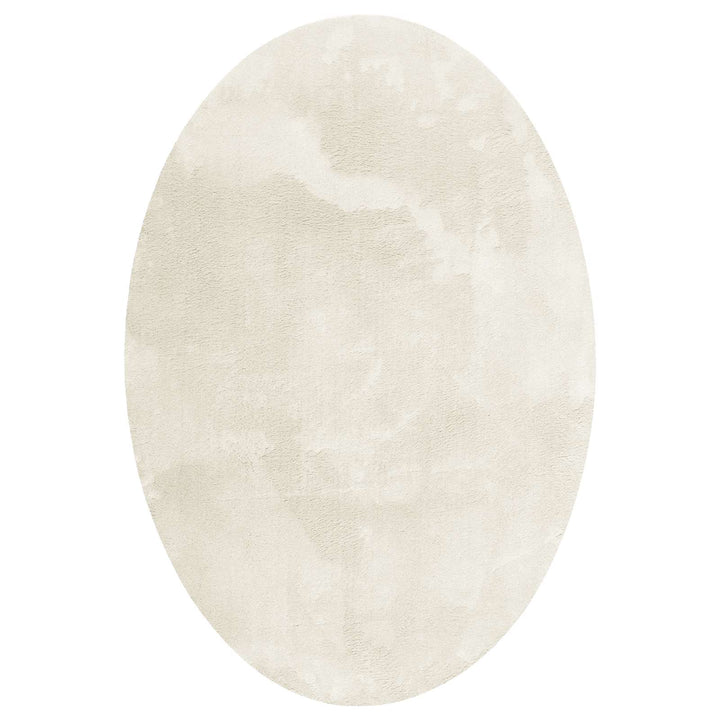 Områdetæpper Oval HUARTE Creme 120 x 170 cm 100% polyester