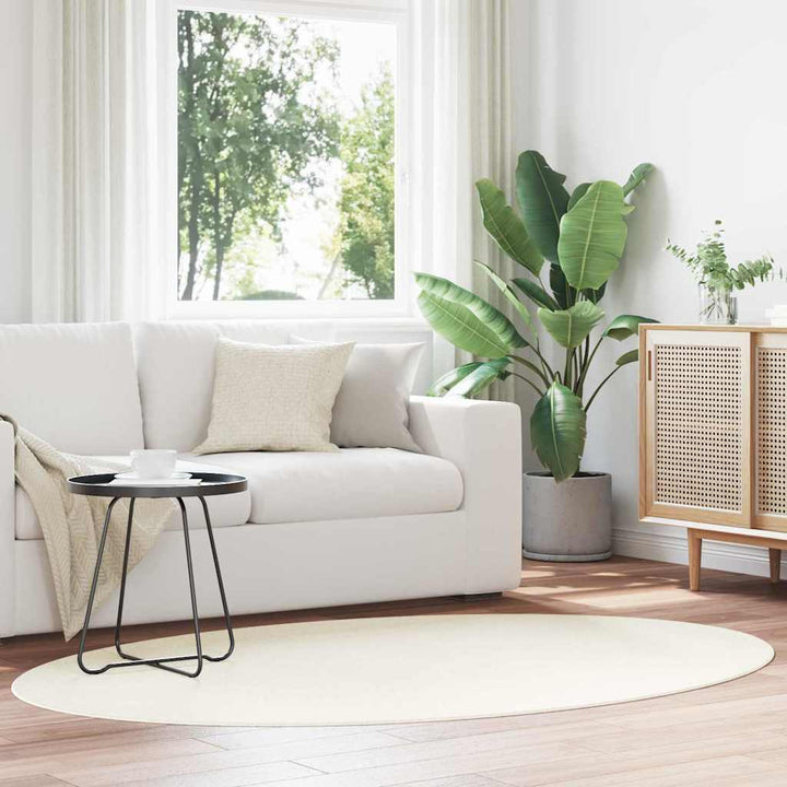 Tæppe HUARTE Cremefarvet 140 x 200 cm 100% polyester