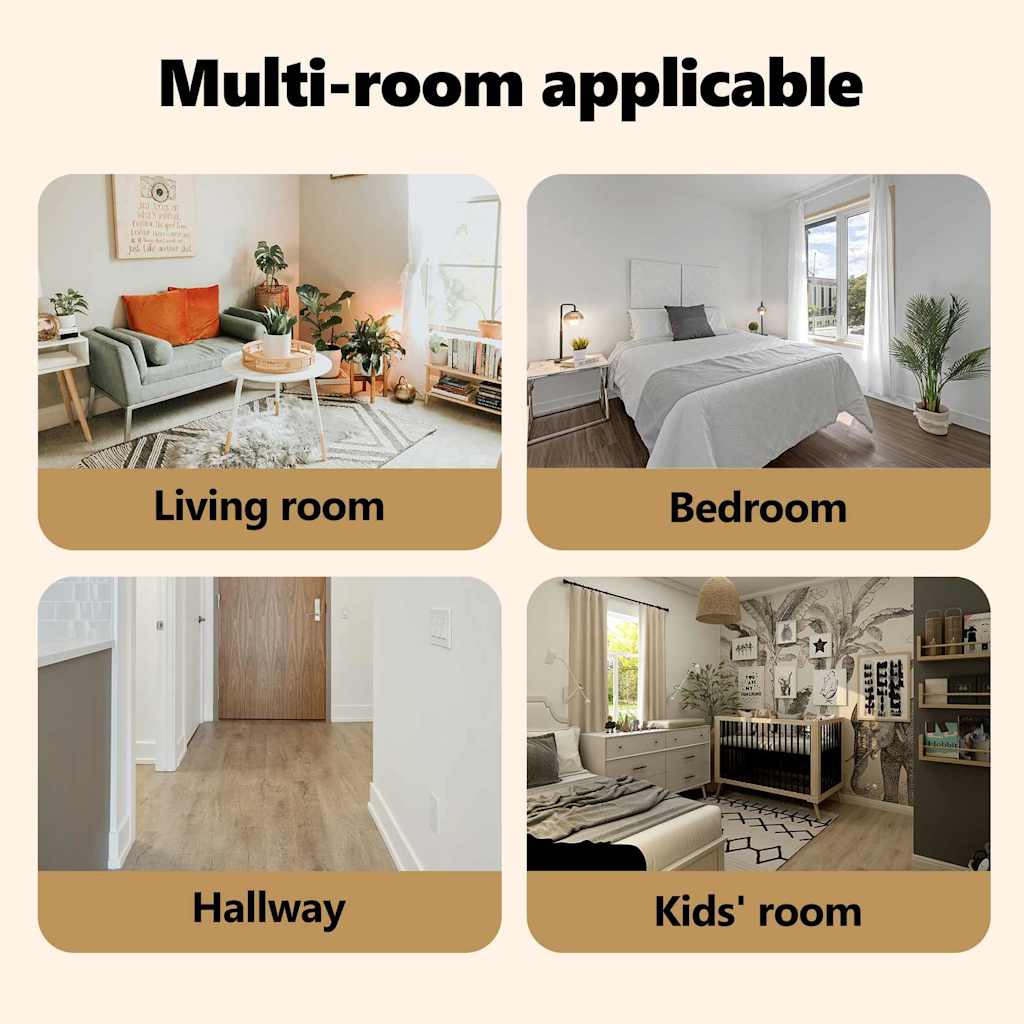 Områdetæpper Oval HUARTE Creme 160 x 230 cm 100% polyester