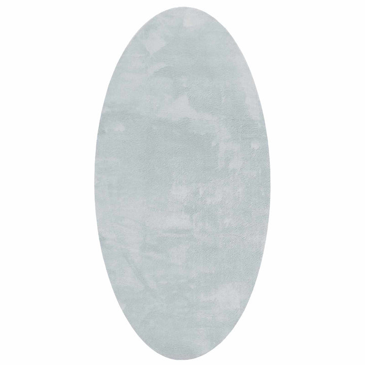 Områdetæpper Oval HUARTE Grå 100 x 200 cm 100% polyester