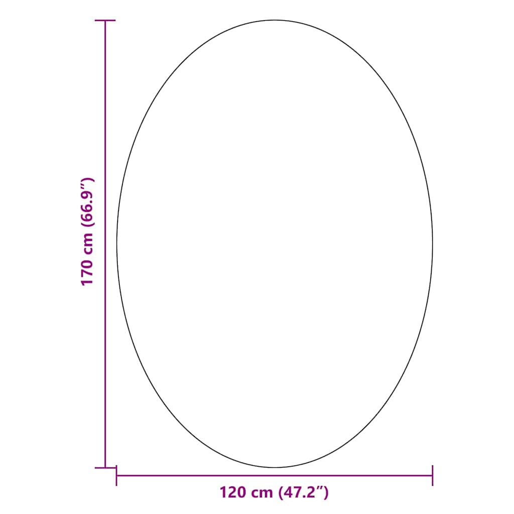 Områdetæpper Oval HUARTE Grå 120 x 170 cm 100% polyester