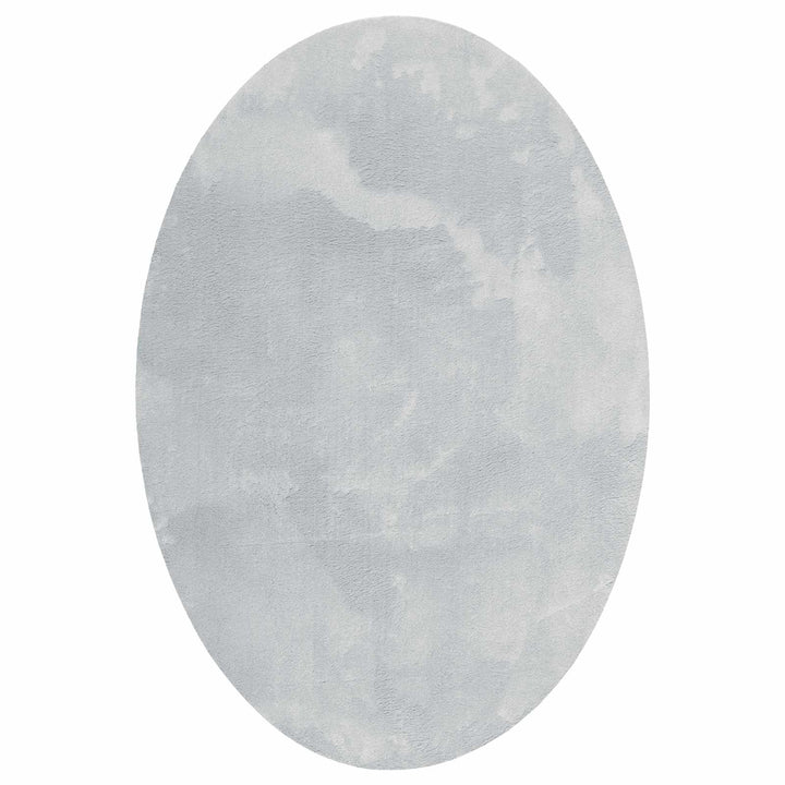 Områdetæpper Oval HUARTE Grå 140 x 200 cm 100% polyester