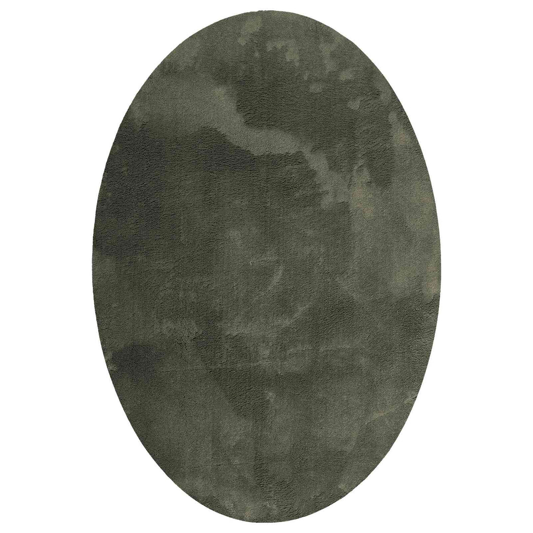 Områdetæpper Oval HUARTE Skovgrøn 160 x 230 cm 100% polyester