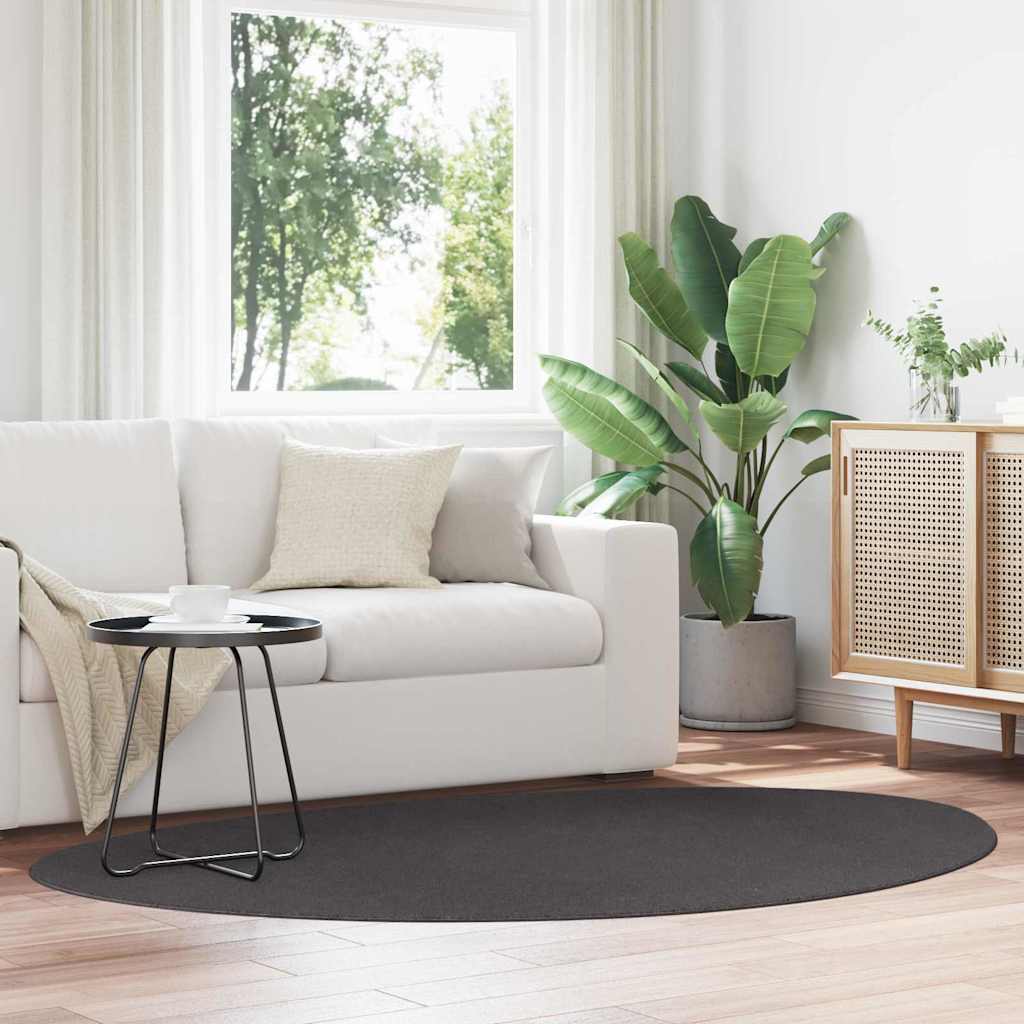 Tæppe HUARTE Antracit 140 x 200 cm Polyester