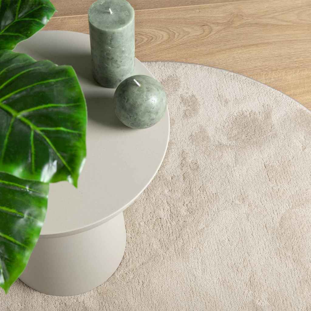 Tæppe HUARTE Beige 80 x 150 cm Polyester