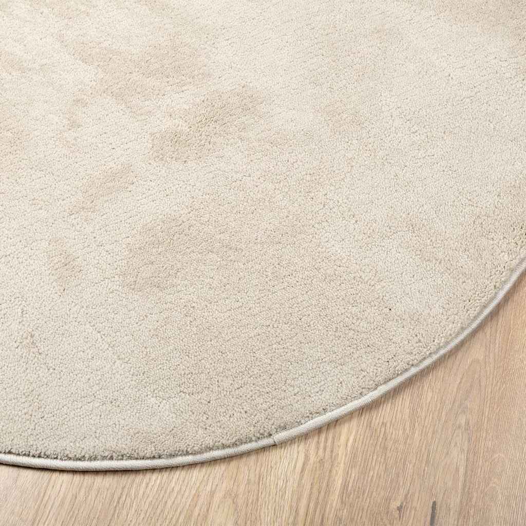 Tæppe HUARTE Beige 80 x 150 cm Polyester