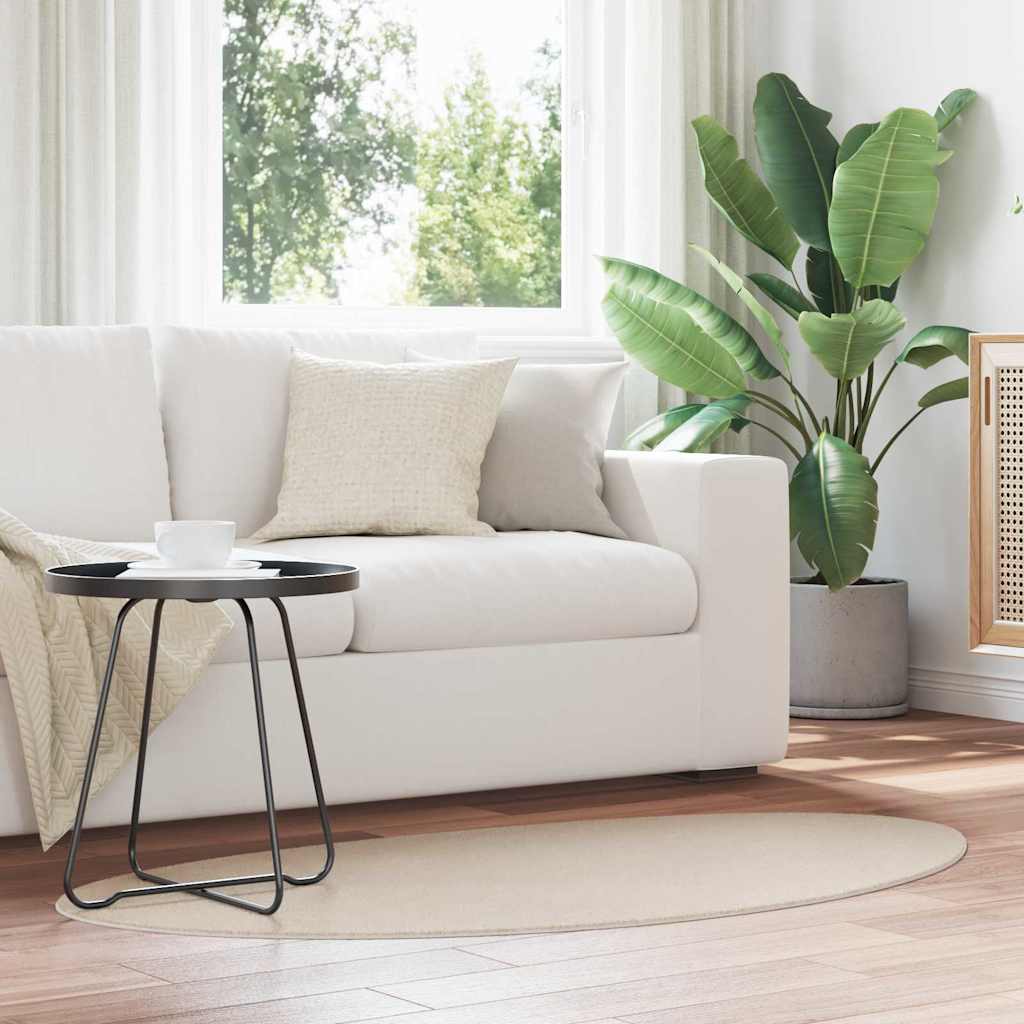 Tæppe HUARTE Beige 80 x 150 cm Polyester