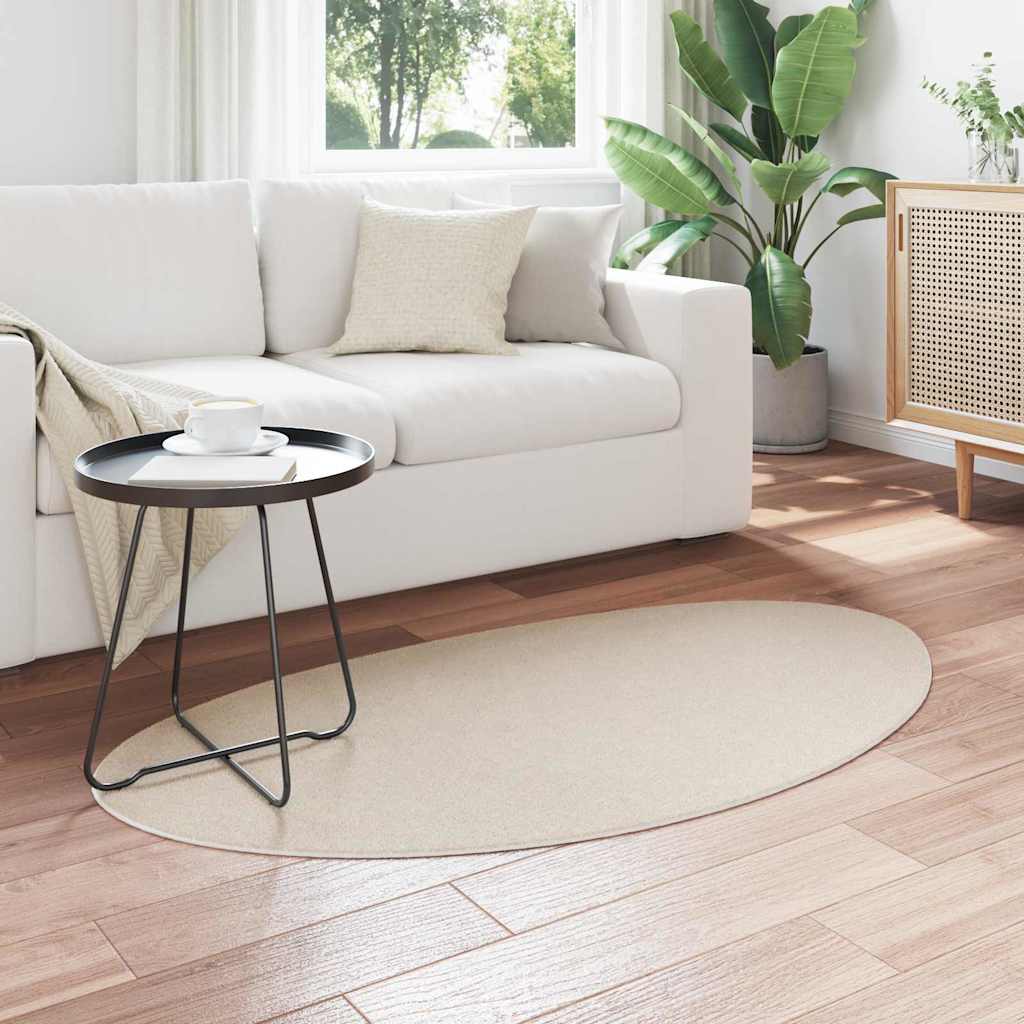 Tæppe HUARTE Beige 80 x 150 cm Polyester