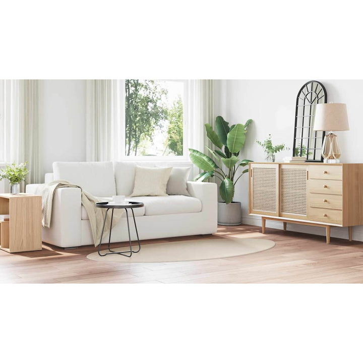 Områdetæpper HUARTE Beige 100 x 200 cm Polyester