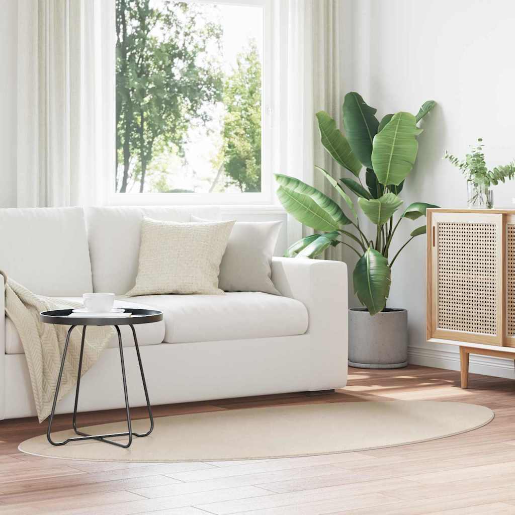 Områdetæpper HUARTE Beige 100 x 200 cm Polyester