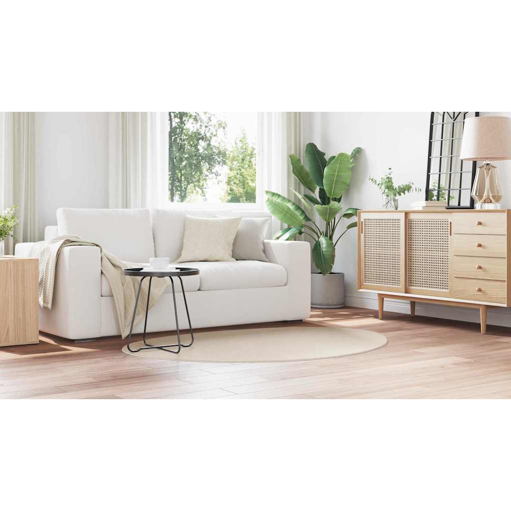 Områdetæpper HUARTE Beige 120 x 170 cm Polyester
