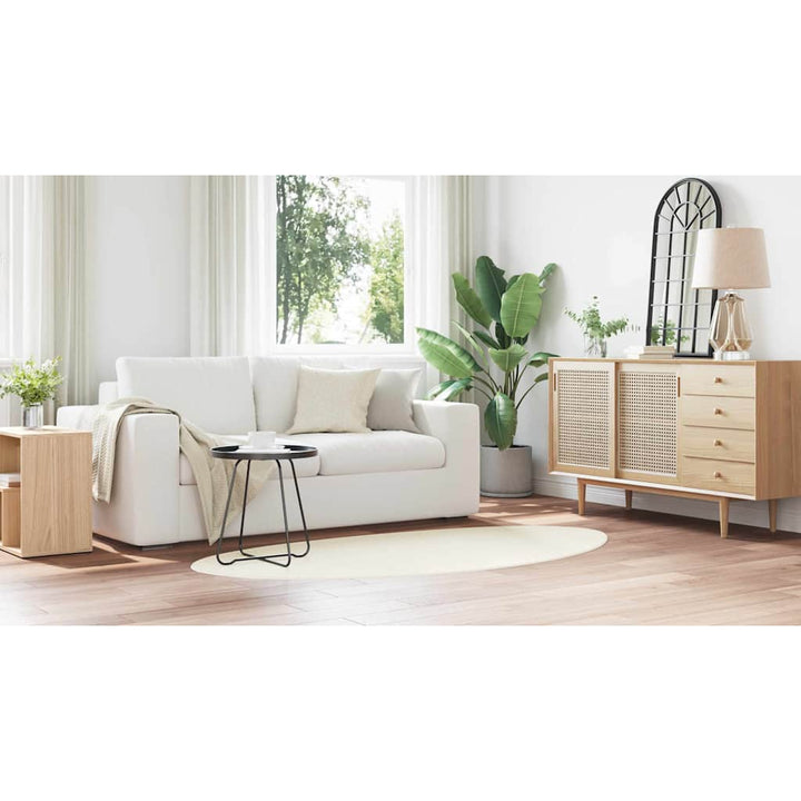 Områdetæpper HUARTE Creme 80 x 150 cm Polyester