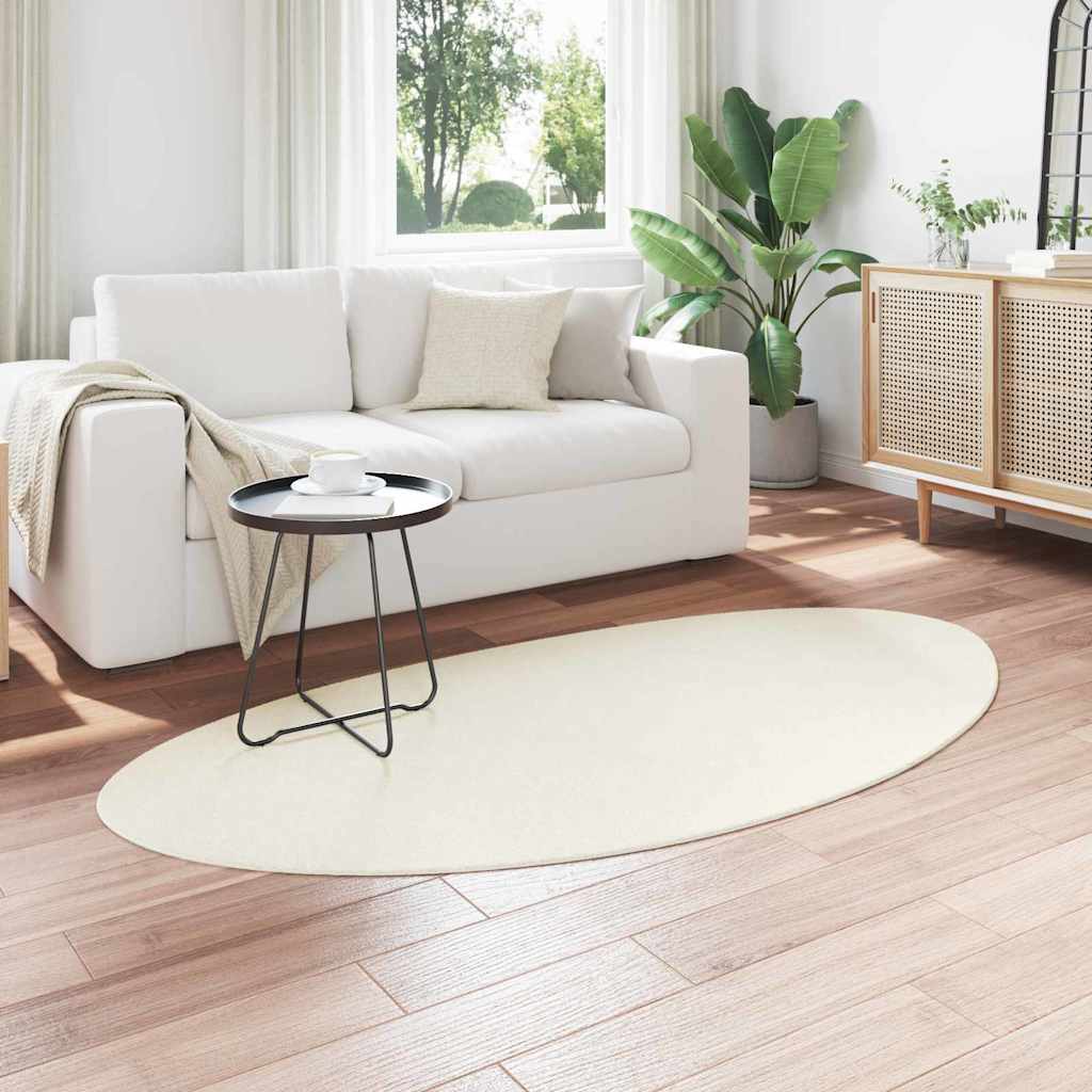 Områdetæpper HUARTE Creme 80 x 150 cm Polyester