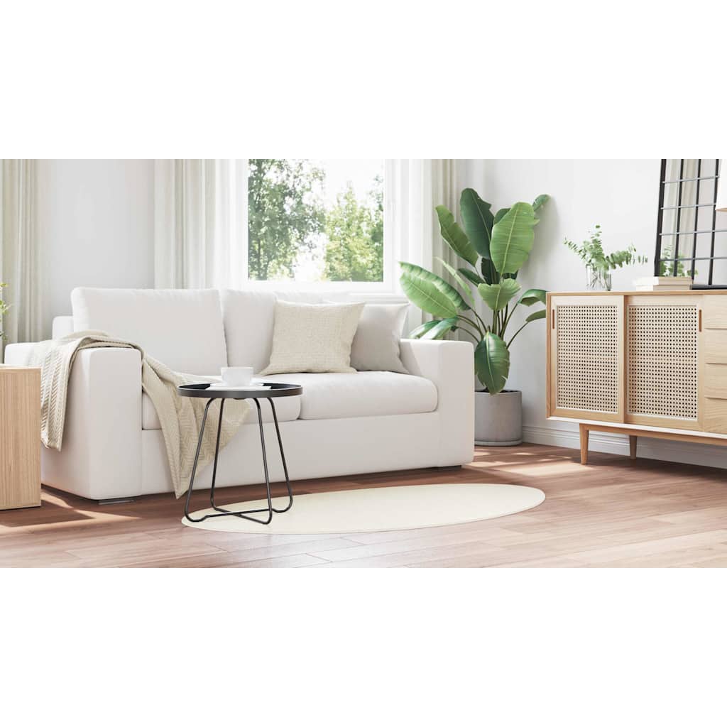Områdetæpper HUARTE Creme 160 x 230 cm Polyester