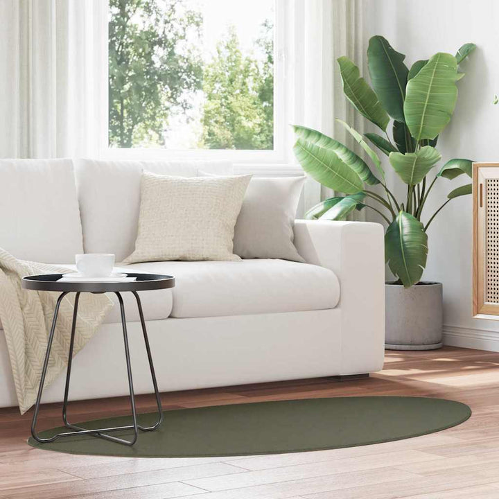 Tæppe HUARTE Skovgrøn 80 x 150 cm Polyester