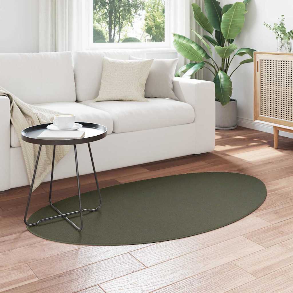 Tæppe HUARTE Skovgrøn 80 x 150 cm Polyester