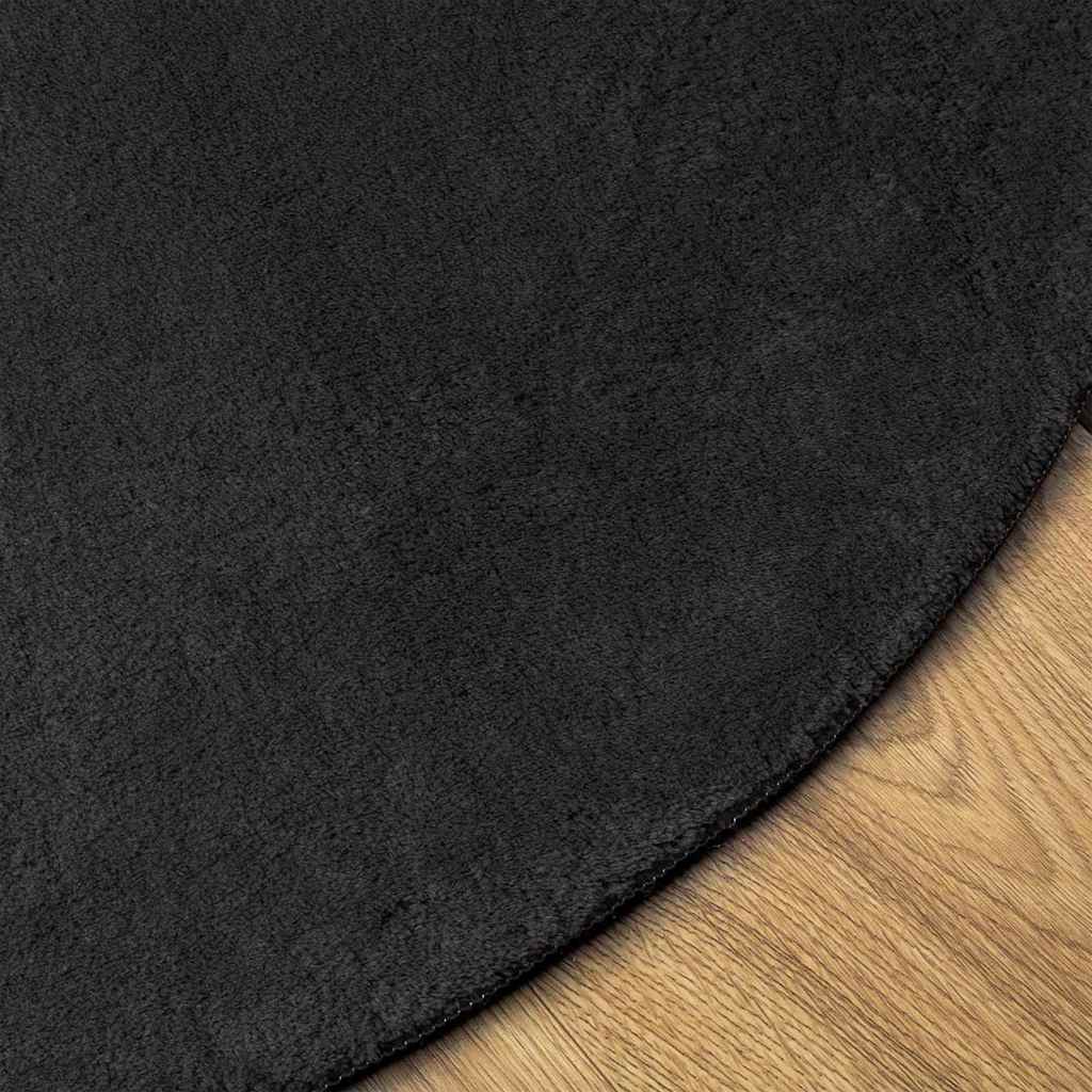 Tæppe HUARTE Sort 160 x 230 cm Polyester