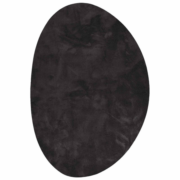 Tæppe HUARTE Sort 160 x 230 cm Polyester