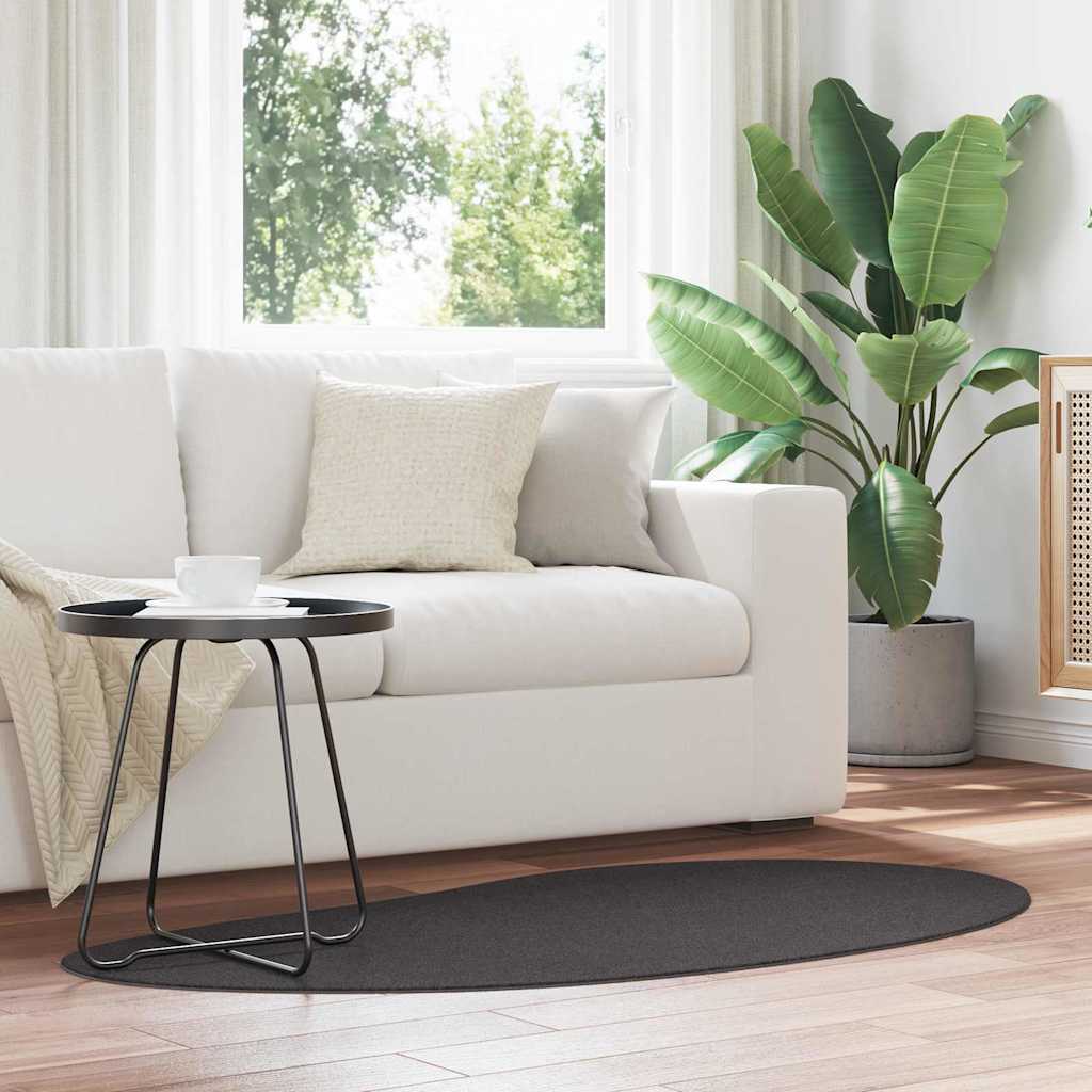 Tæppe HUARTE Antracit 80 x 150 cm Polyester