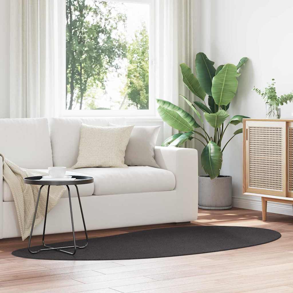Tæppe HUARTE Antracit 100 x 200 cm Polyester