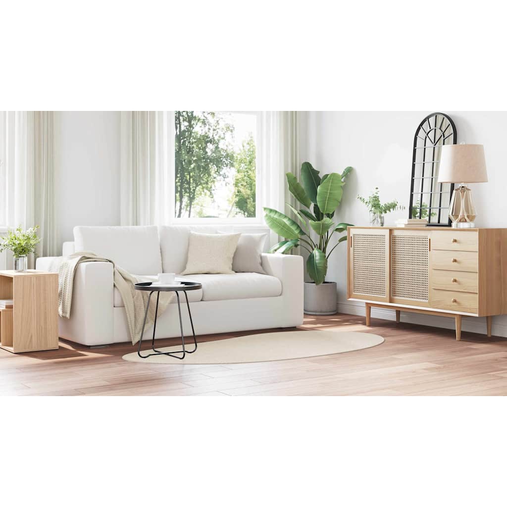 Områdetæpper HUARTE Beige 100 x 200 cm Polyester