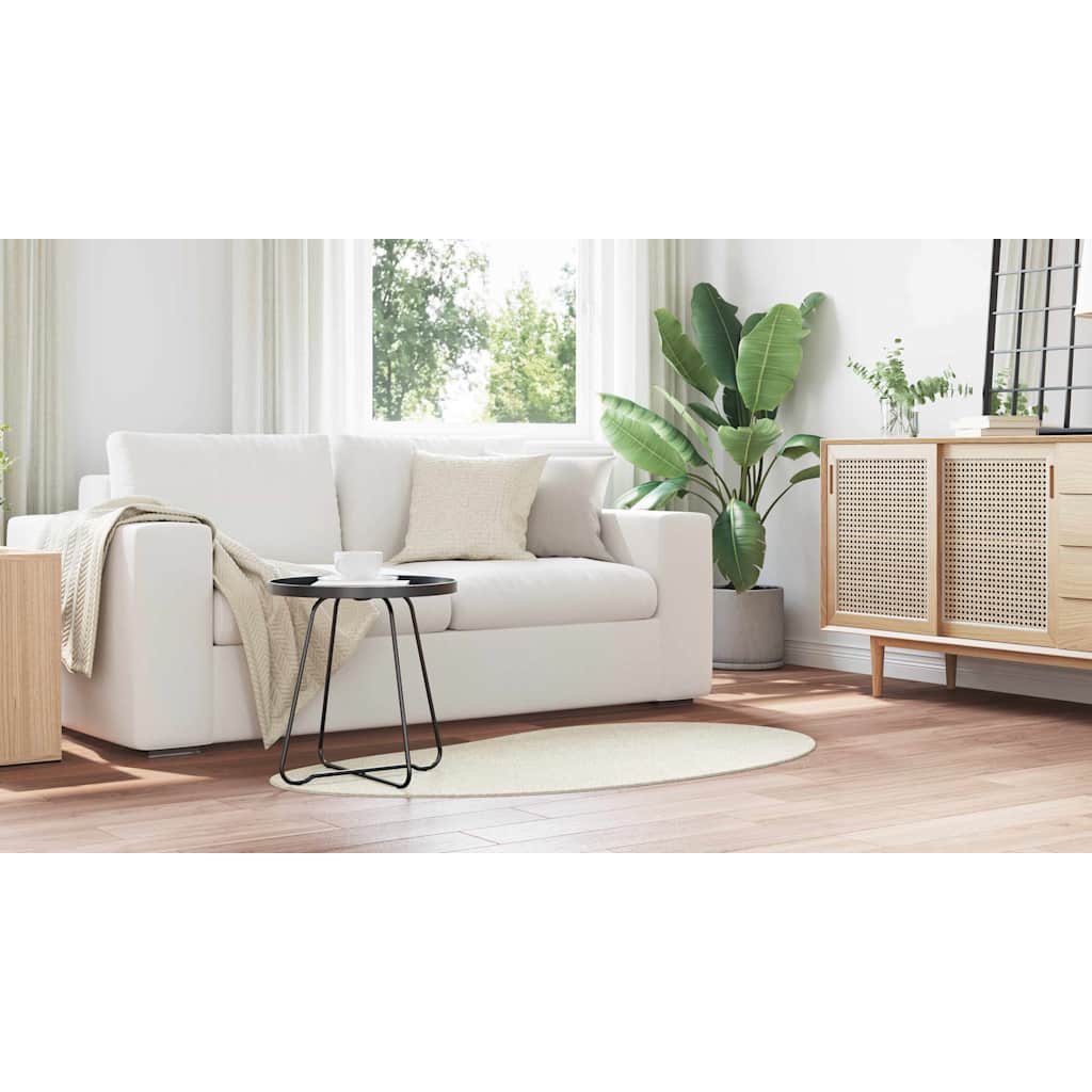 Områdetæpper HUARTE Creme 80 x 150 cm Polyester
