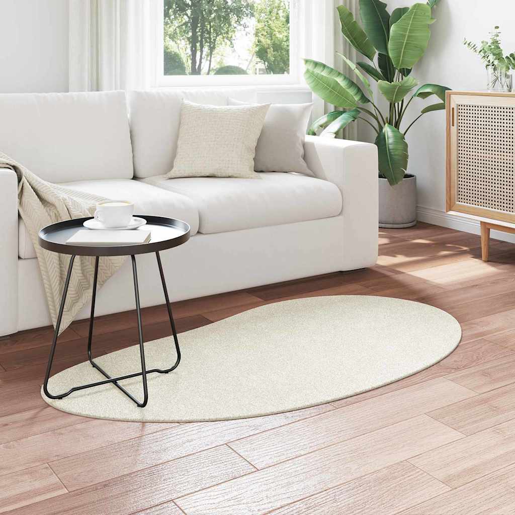 Områdetæpper HUARTE Creme 80 x 150 cm Polyester