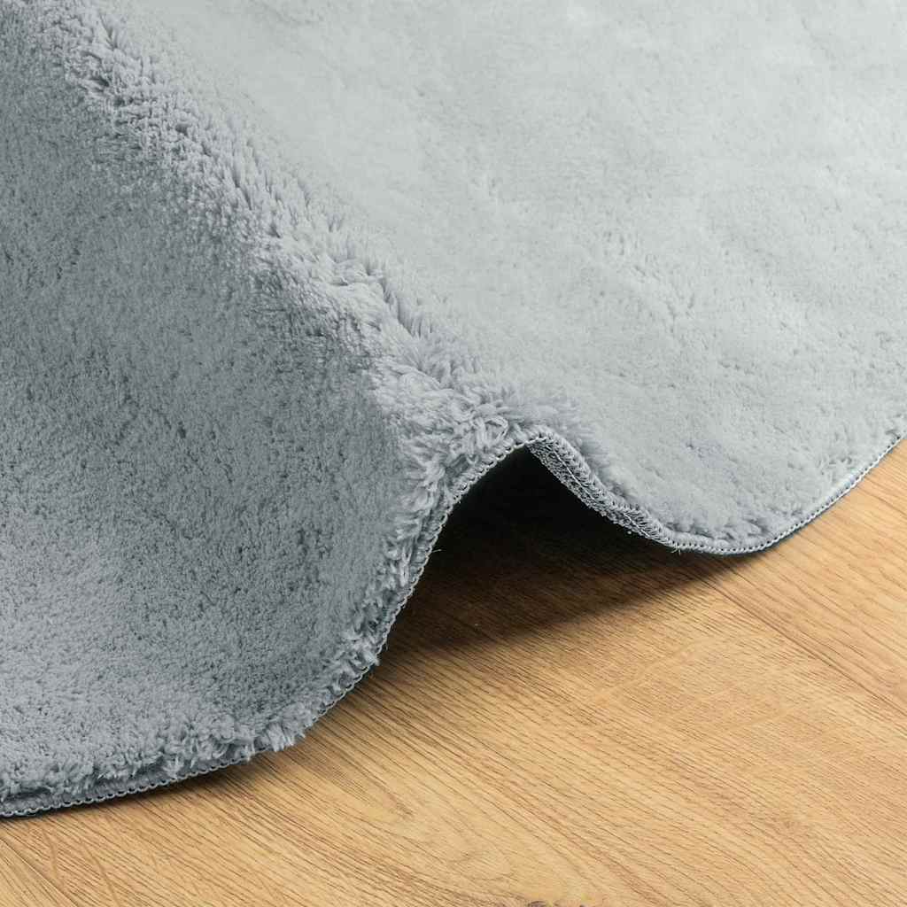 Tæppe HUARTE Grå 80 x 150 cm Polyester