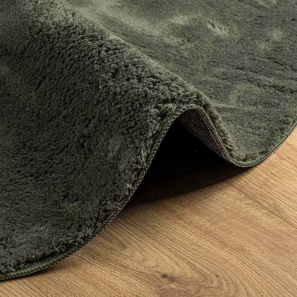 Tæppe HUARTE Skovgrøn 100 x 200 cm Polyester