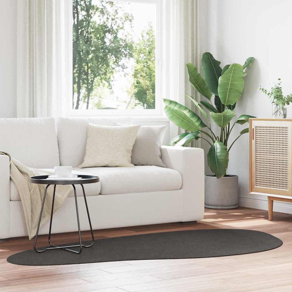 Tæppe HUARTE Antracit 100 x 200 cm Polyester