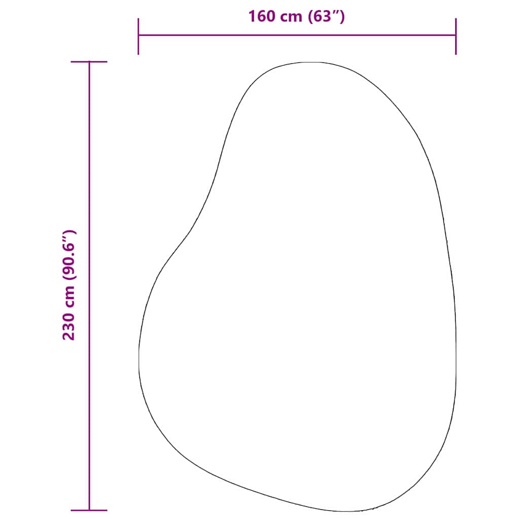 Tæppe HUARTE Antracit 160 x 230 cm Polyester