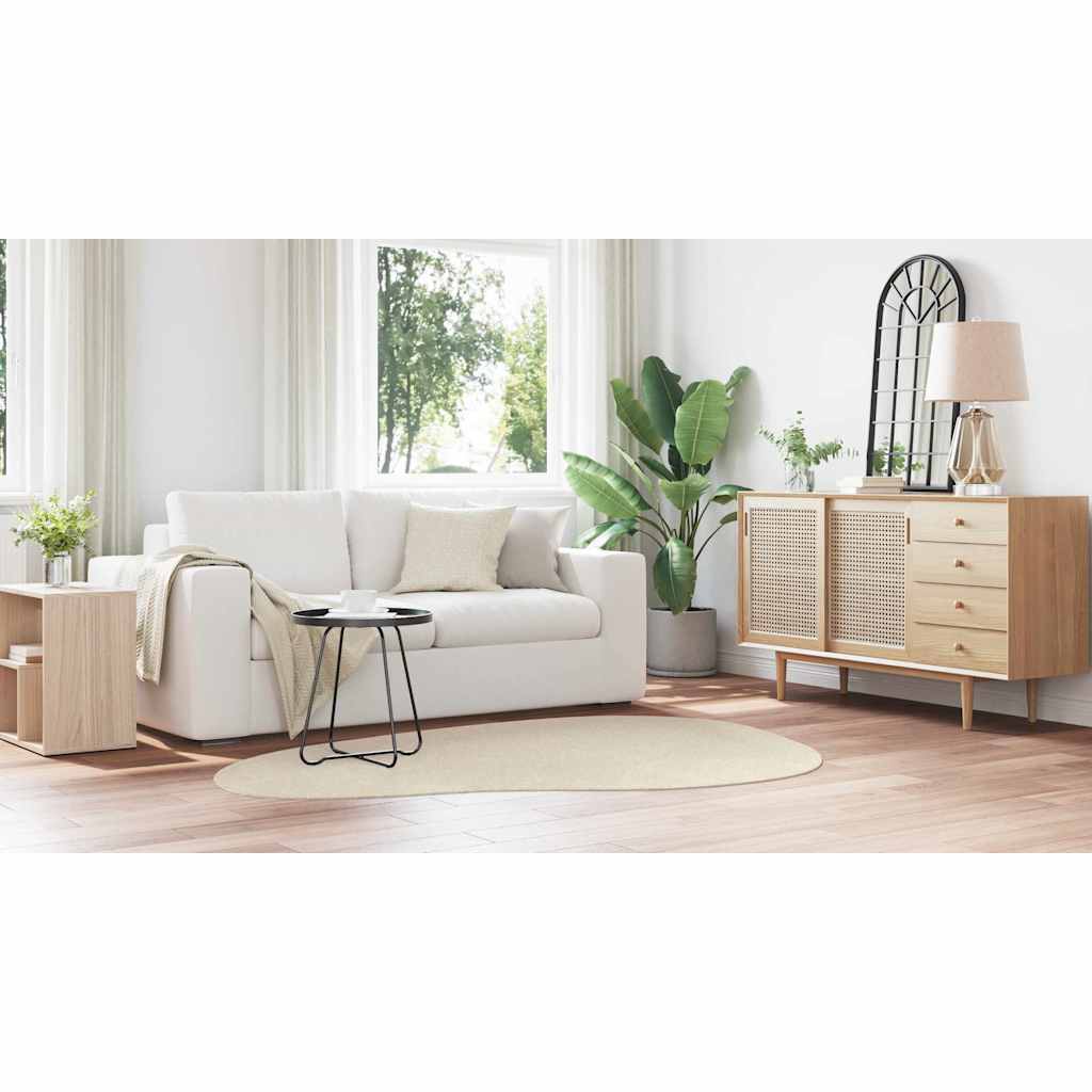 Områdetæpper HUARTE Beige 140 x 200 cm Polyester